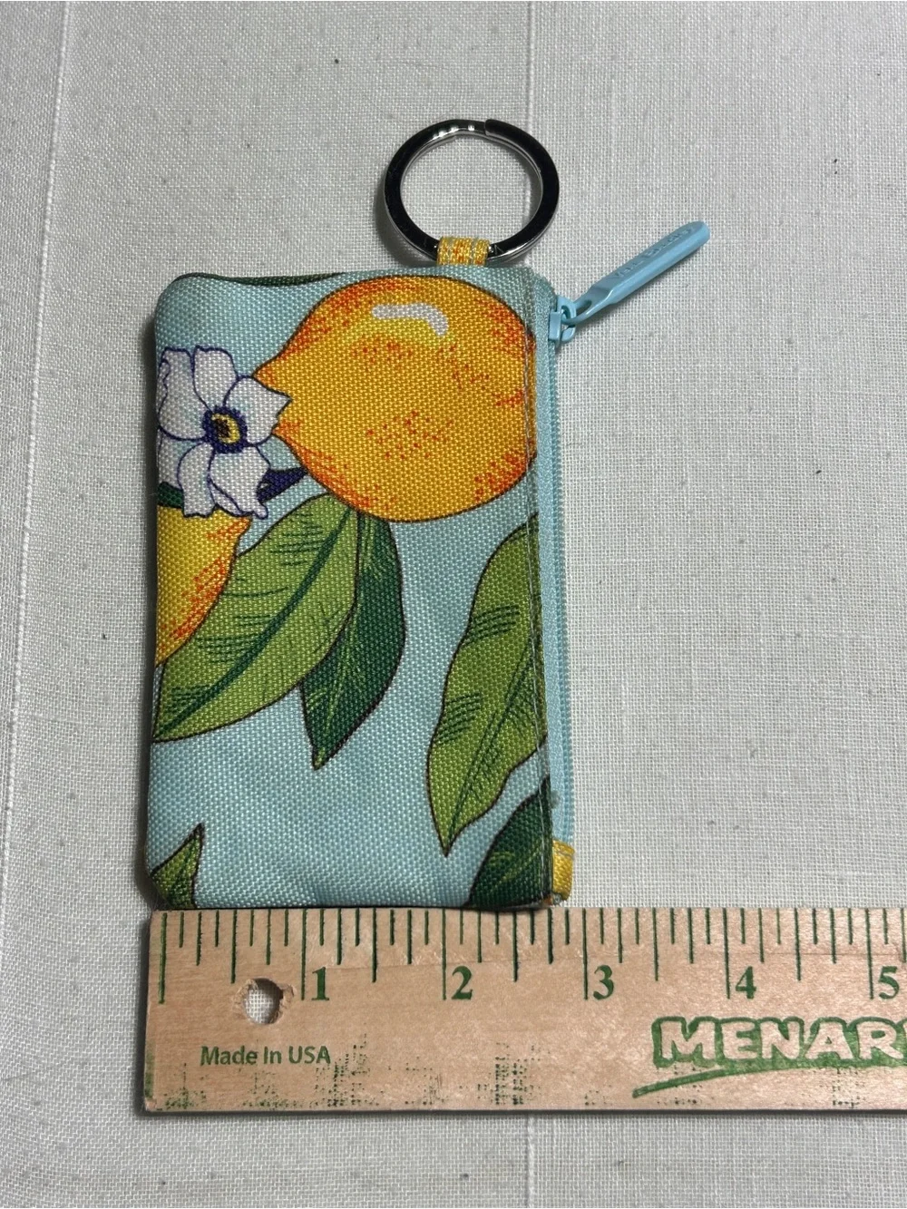 Vera Bradley Lemon Grove Keyring ID Holder - Picture 6 of 6